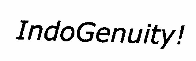 Indogenuity! (lable) Device mark 1449033 Trademark