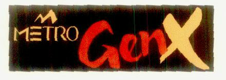 Metro Genx (label) Device mark 918766 Trademark