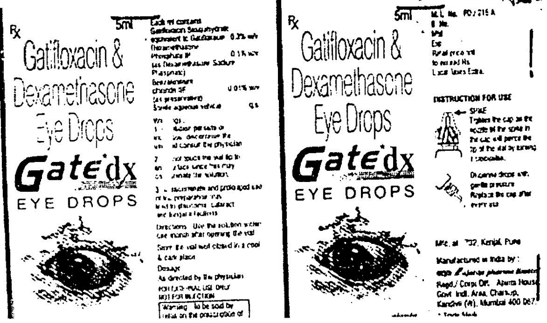 Gatedx (label) Device mark 1275050 Trademark