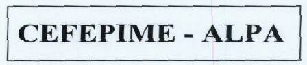 Cefepime-alpa Device mark 1787530 Trademark
