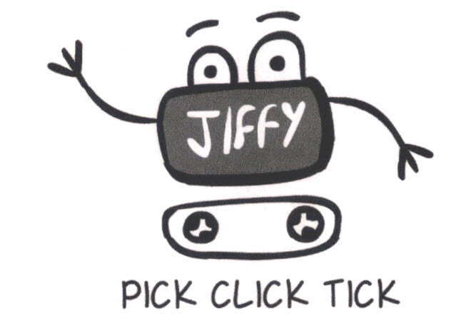 Jiffy Pick Click Tick (with Device) Device mark 2850938 Trademark
