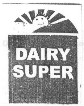 Dairy Super (label) Device mark 1640374 Trademark