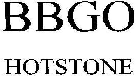 Bbgo Hotstone. Device mark 1895429 Trademark
