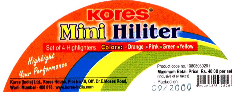Mini Hiliter Device mark 1934128 Trademark