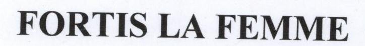 Fortis La Femme With Device Device mark 1752569 Trademark