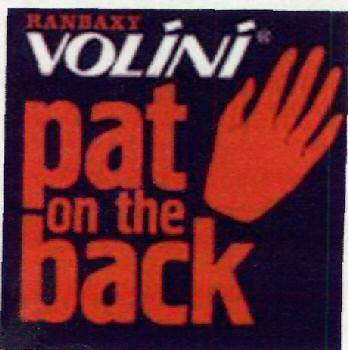 Volini Pat On The Back (label) Device mark 2505016 Trademark
