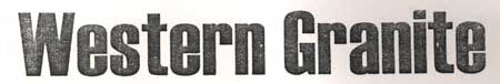 Western Granite ( Label) Device mark 1323433 Trademark