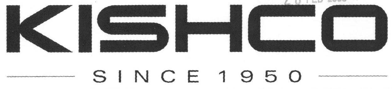 Kishco (label) Device mark 1659035 Trademark