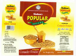 Shalimar's Popular (label) Device mark 2716642 Trademark