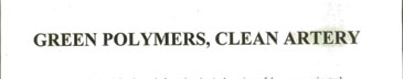 Greeen Polymers,clean Artery Device mark 2415562 Trademark