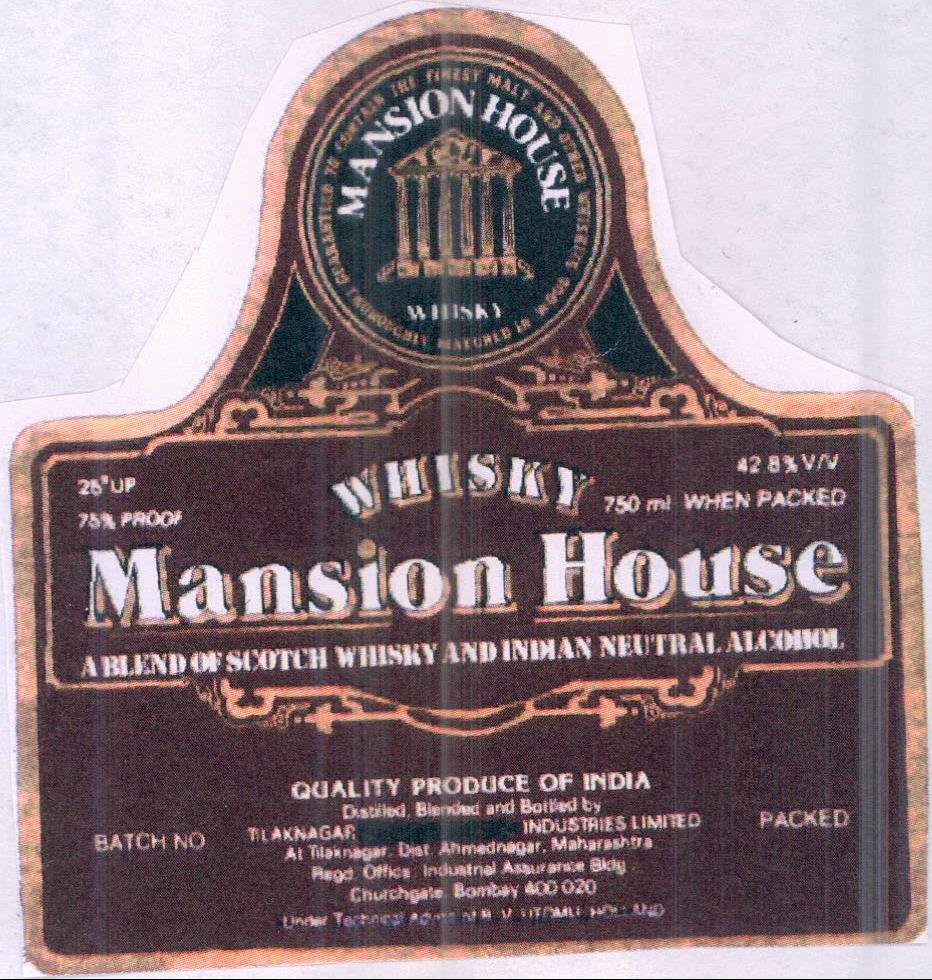 Mansion House Device mark 612192 Trademark