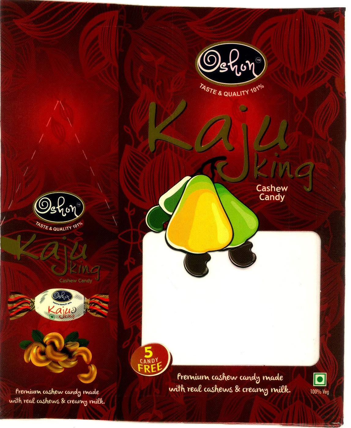 Kaju King Cashew Candy Oshon Device mark 2813695 Trademark