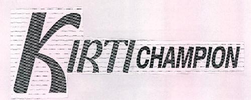 Kirti Champion Device mark 2332654 Trademark