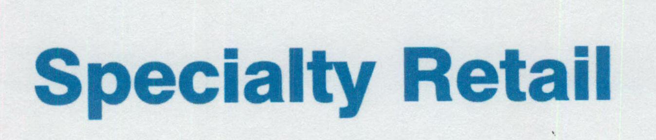 Specialty Retail (letter Written In Special Form) Device mark 1466221 Trademark