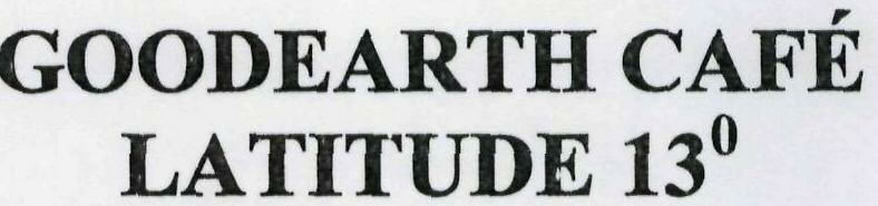 Goodearth Cafe Latitude 13digree Device mark 1950640 Trademark