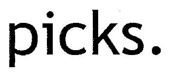 Picks. Device mark 2856541 Trademark