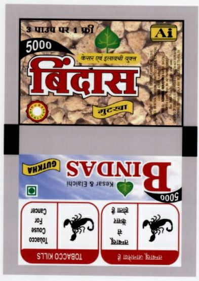 Bindas Gutkha Device mark 1901897 Trademark