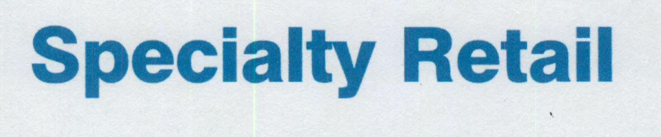 Specialty Retail (letter Written In Special Form) Device mark 1466218 Trademark
