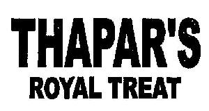 Thapar's Royal Treat (device) Device mark 2590271 Trademark