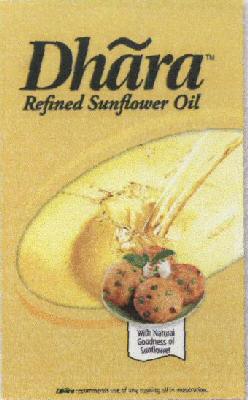 Dhara Refind Sunflower Oil With Label Device mark 1784255 Trademark