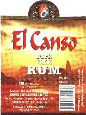 El Canso Dark Xxx Rum Device mark 1884923 Trademark