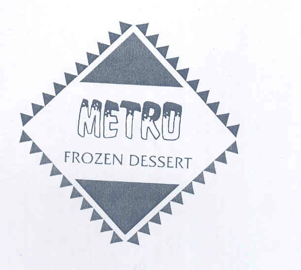 Metro Frozen Dessert Device mark 1580985 Trademark