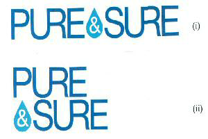 Pure & Sure (label) Device mark 2717062 Trademark