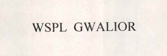 Wspl Gwalior Device mark 959407 Trademark