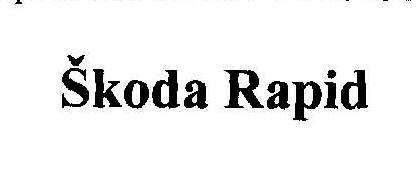 Skoda Rapid Device mark 2010237 Trademark