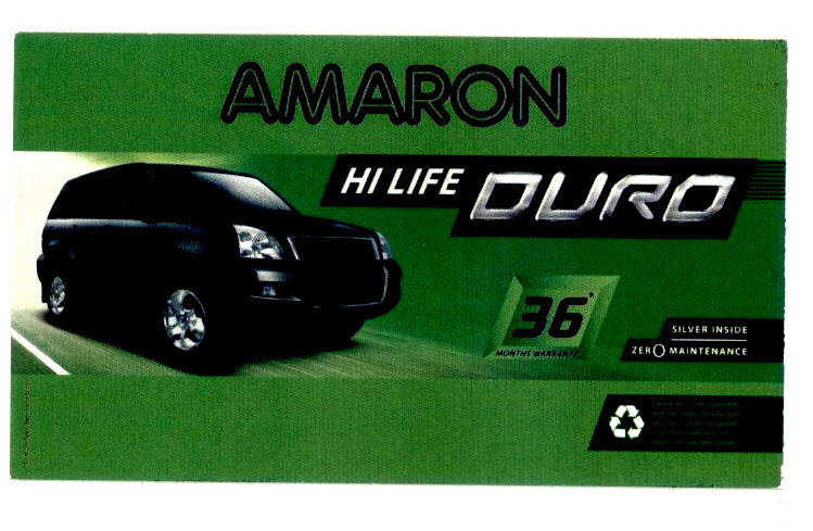 Amaron Hi Life Duro With Device Device mark 2824403 Trademark