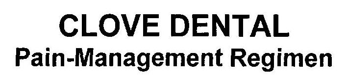 Clove Dental Pain -management Regimen Device mark 2905770 Trademark
