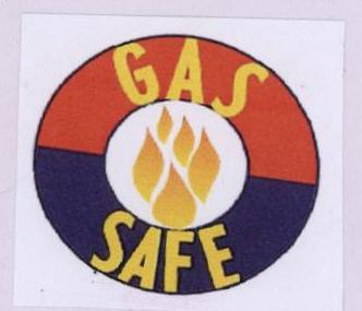 Gas Safe (label) (de. Of Flame) Device mark 1684534 Trademark