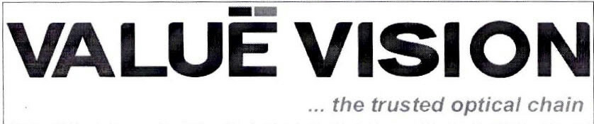 Value Vision The Trusted Optical Chain Device mark 2565810 Trademark