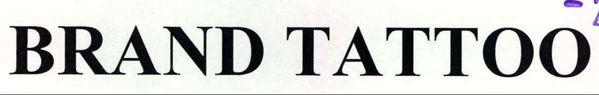 Brand Tattoo Device mark 2138053 Trademark