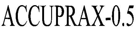 Accuprax-0.5 Device mark 1809063 Trademark