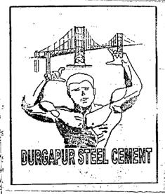 Durgapur Steel Cement (dev. Of A Body Builder) Device mark 1596442 Trademark