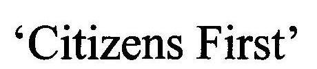 Citizens First Device mark 1910240 Trademark