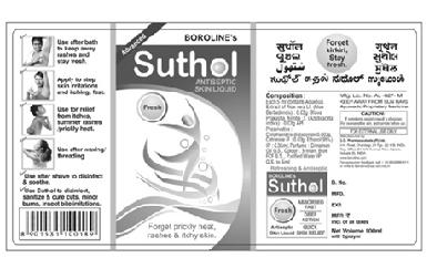 Boroline’s Suthol Fresh Spray Device mark 2997351 Trademark
