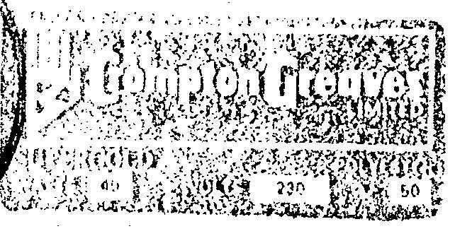 Crompton Greaves ( Device ) Device mark 449892 Trademark