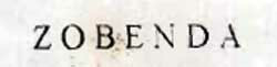 Zobenda Device mark 860712 Trademark