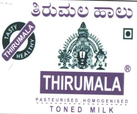 Thirumala Pasteurised Homogenised Toned Milk Device mark 2377809 Trademark