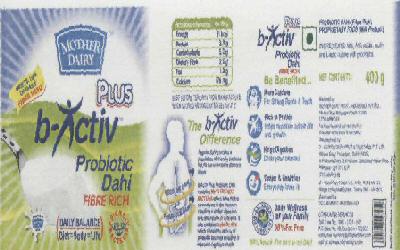 Mother Dairy Device mark 1721964 Trademark