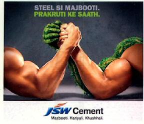 Jsw Cement (device Of Arms) Device mark 2410608 Trademark