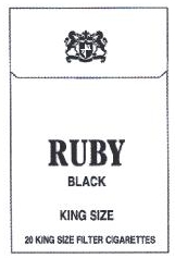 Ruby Black King Size Device mark 2157602 Trademark