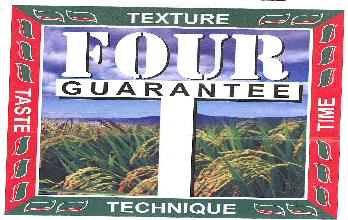 Four Guarantee With Label Device mark 1663241 Trademark