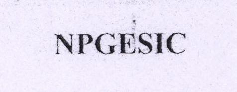 Npgesic Device mark 1614922 Trademark