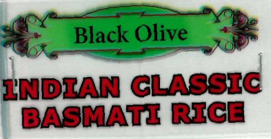 Black Olive Indian Classic Basmati Rice (label) Device mark 2217484 Trademark