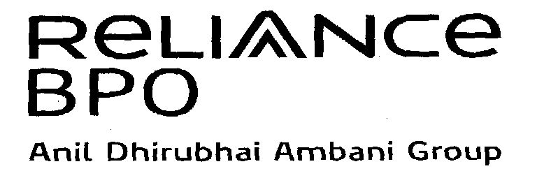 Reliance Bpo Anil Dhirubhai Ambani Group (letter Written In Special Form) Device mark 1459701 Trademark