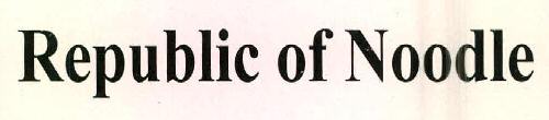 Republic Of Noodle Device mark 2529316 Trademark
