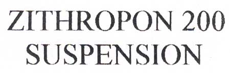 Zithropon 200 Suspension Device mark 1052388 Trademark